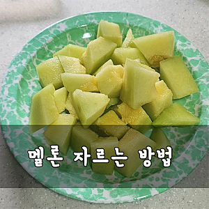멜론 자르는 방법 메론 쉽게 자르는법 손질 후숙 방법까지