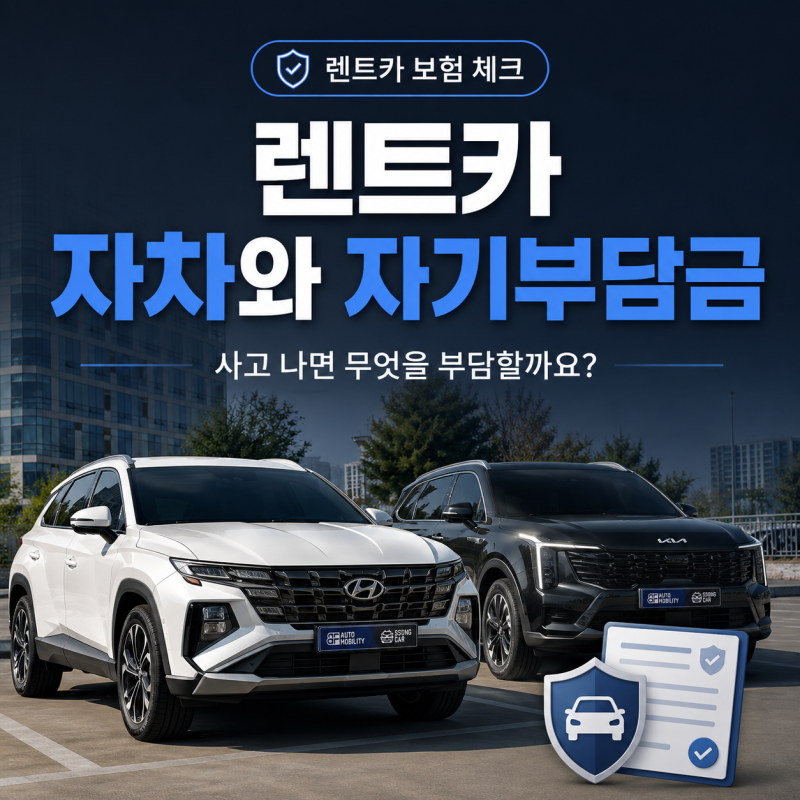 렌트카 자차와 자기부담금, 사고 나면 무엇을 부담할까요?