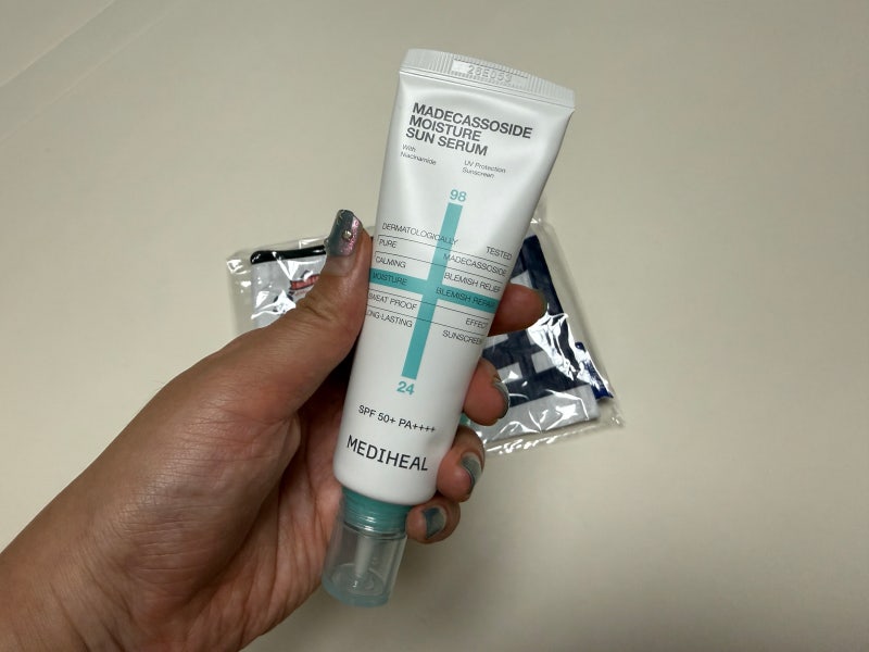 [올리브영 또산템]  눈시림없는선크림 메디힐 마데카소사이드 수분선세럼 (랑콤 UV 아쿠아젤 ....