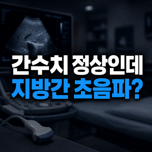 간수치는 정상인데 지방간? 복부초음파가 필요한 경우