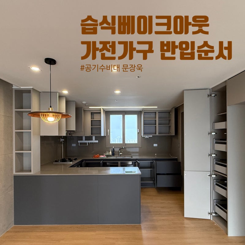 습식베이크아웃, 가전·가구 반입 순서