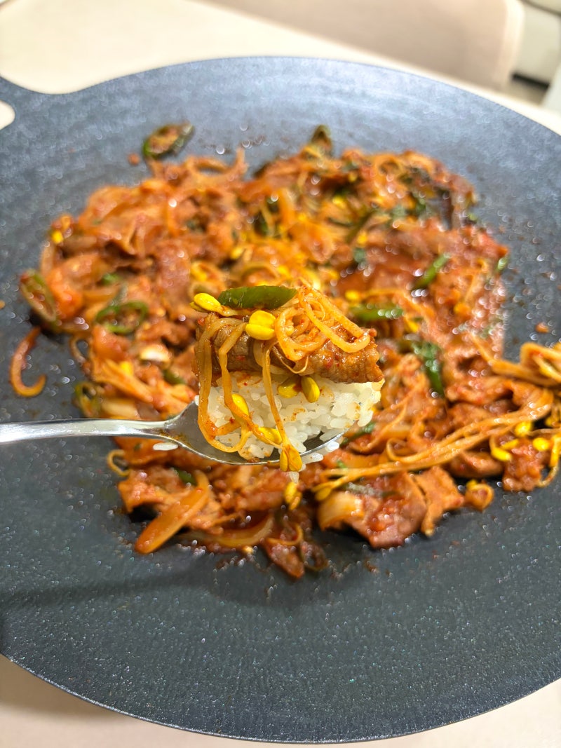 실패없는 콩불 황금레시피 / 차돌박이와 콩나물로 초간단 저녁메뉴