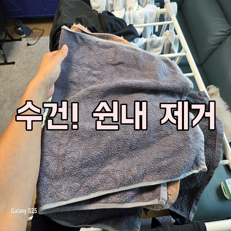 수건 쉰내 제거 빨래 방법, 식초 구연산ok! 섬유유연제 no!
