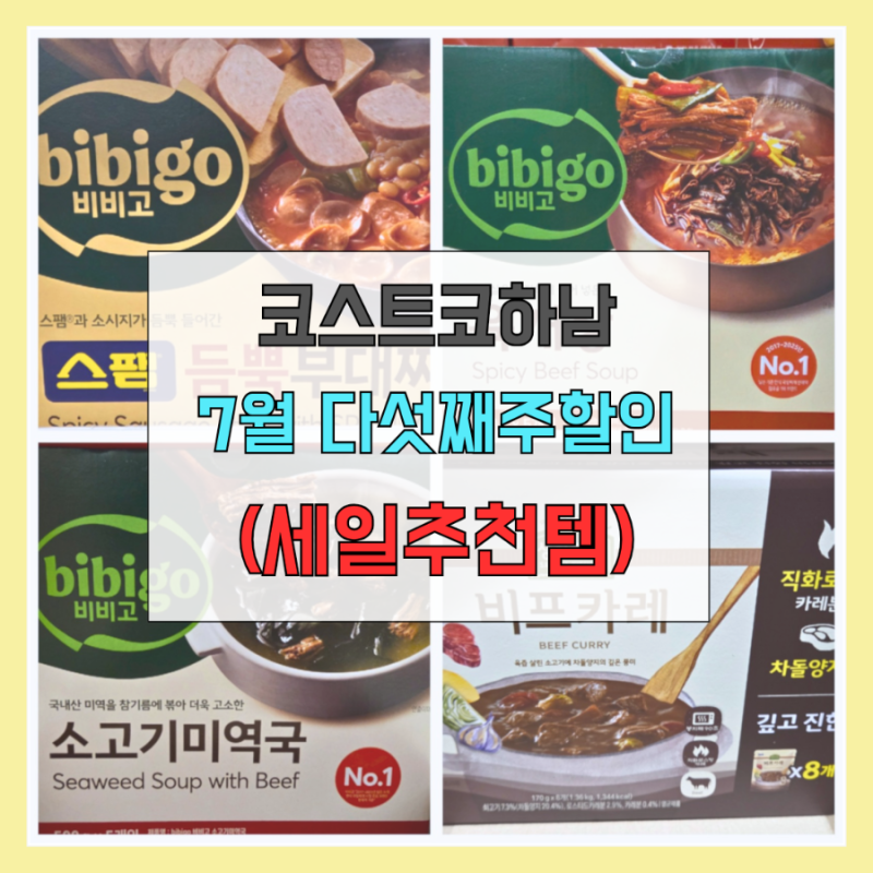 코스트코 7월 마지막주 할인상품 추천 비비고 육개장 사골곰탕 세일