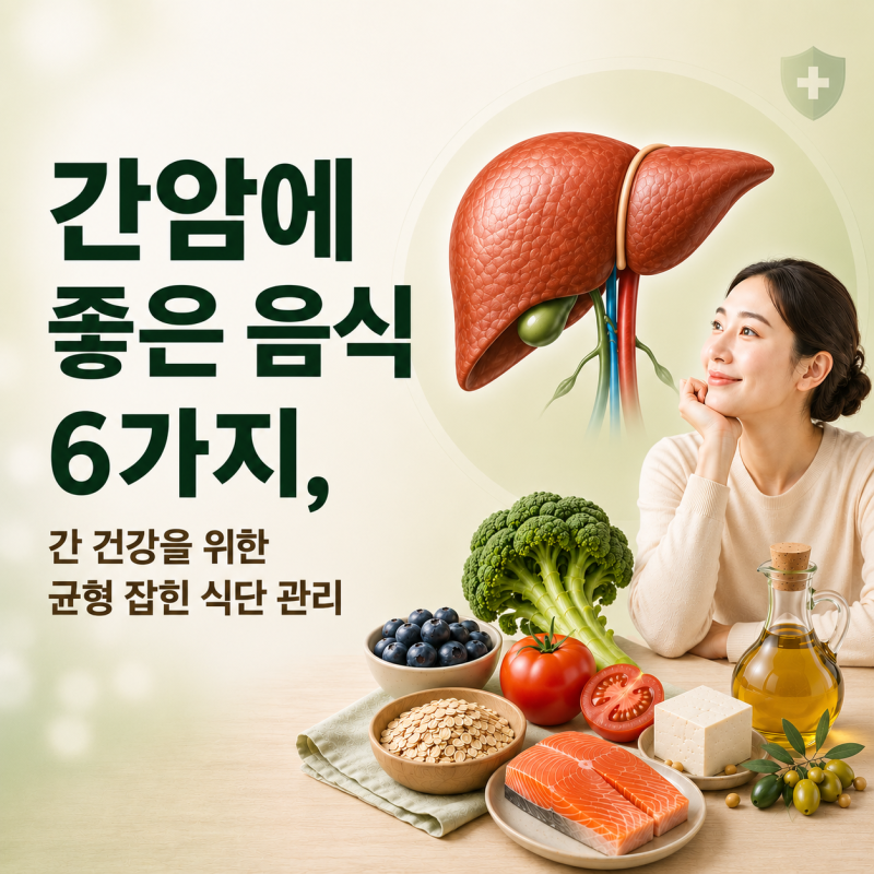 간암에 좋은 음식 6가지, 간 건강을 위한 균형 잡힌 식단 관리