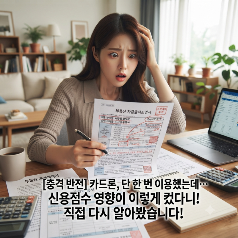 카드론 신용점수, 저는 한 번 이용한 뒤 생각보다 영향이 커서 다시 알아봤습니다