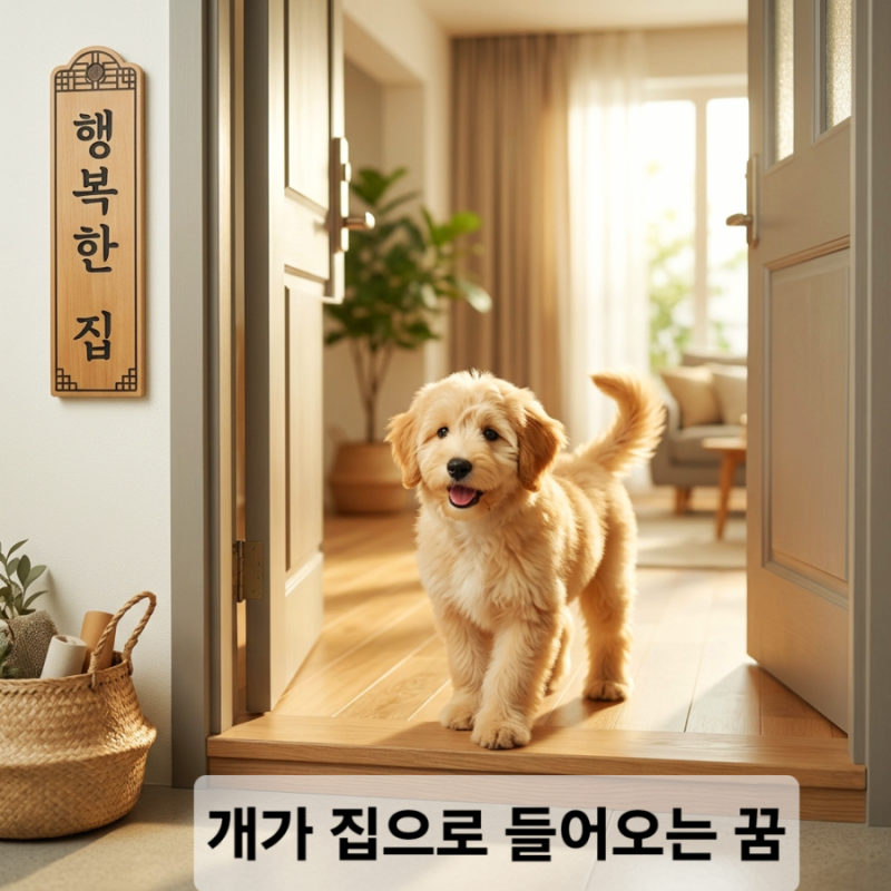 개가 집으로 들어오는 꿈 해몽! 귀여운 강아지가 찾아오는 꿈의 진짜 의미와 상황별 해석