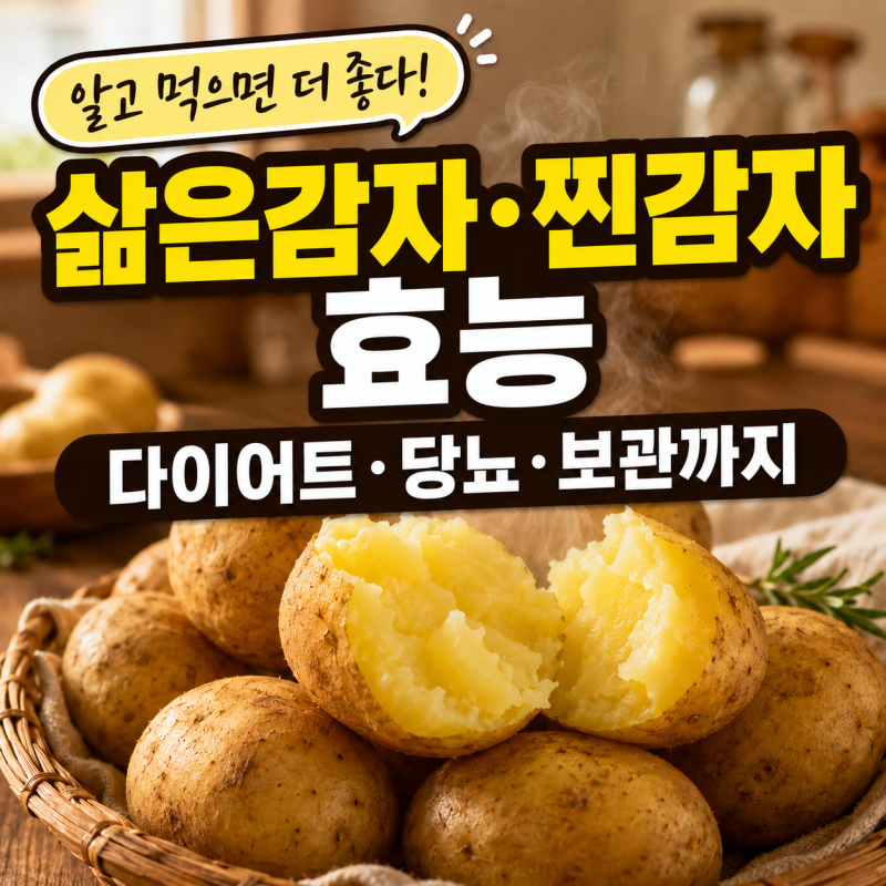 감자의 효능 찐감자 효능 삶은감자 효능 총정리