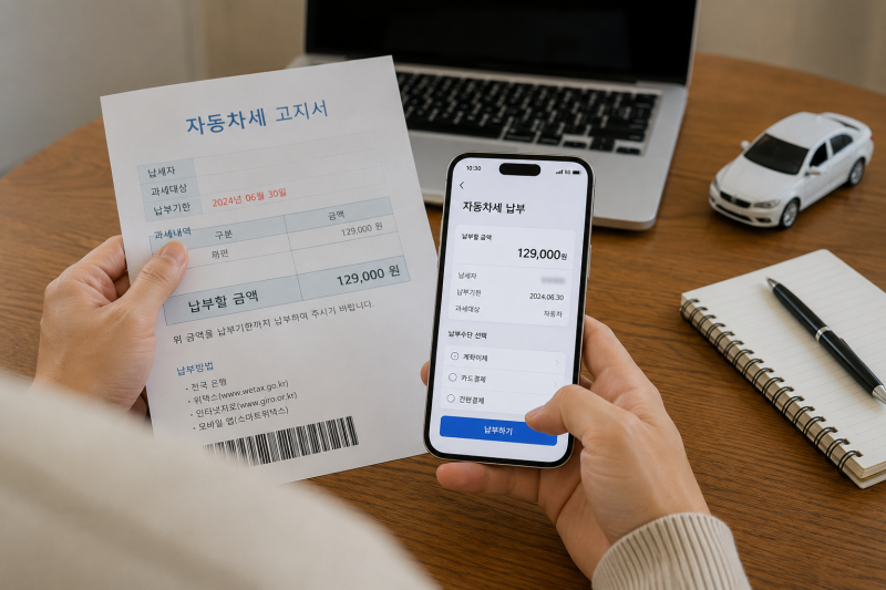 자동차세 납부조회, 기간 놓치면 어떻게 될까? 납부방법까지 총정리