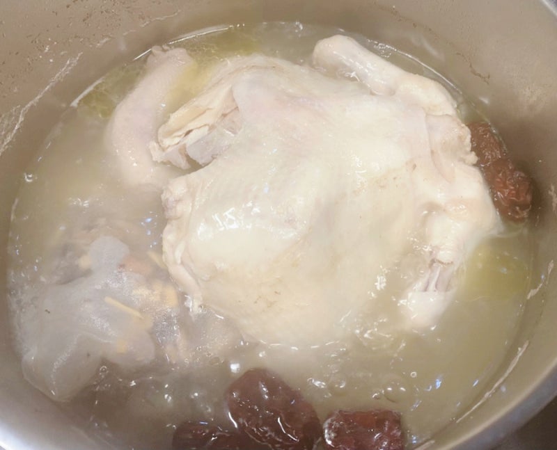닭백숙용 생닭손질 삼계탕 냄비에 끓이는법 잡내제거