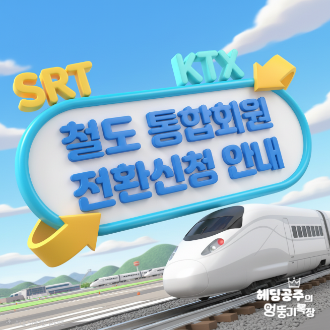 SRT·KTX 이제 하나의 계정으로! 철도 통합회원 전환 방법
