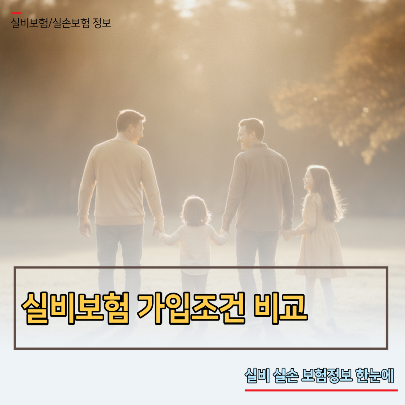 실비보험 가입조건 비교 가이드! 인수 거절 피하고 3만원 내로 맞추는 법