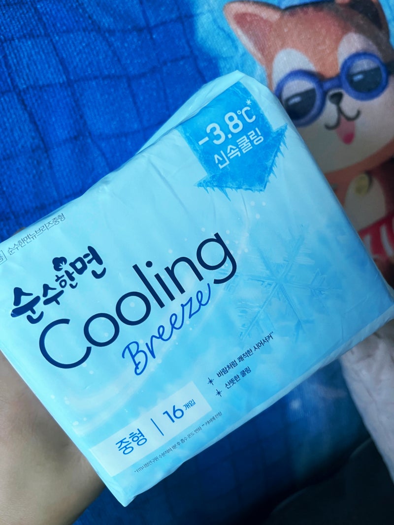 순수한면 쿨링브리즈 생리대 후기, 여름에도 산뜻한 순면 생리대 추천요