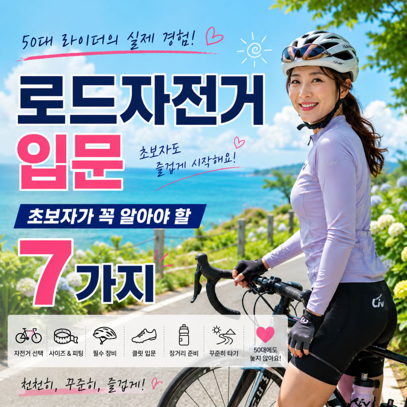 로드자전거 입문, 초보자가 꼭 알아야 할 7가지