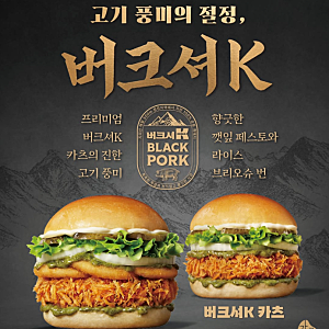 노브랜드 버거 신메뉴 버크셔K 카츠 어니언 가격 칼로리 흑돼지와 버거의 만남