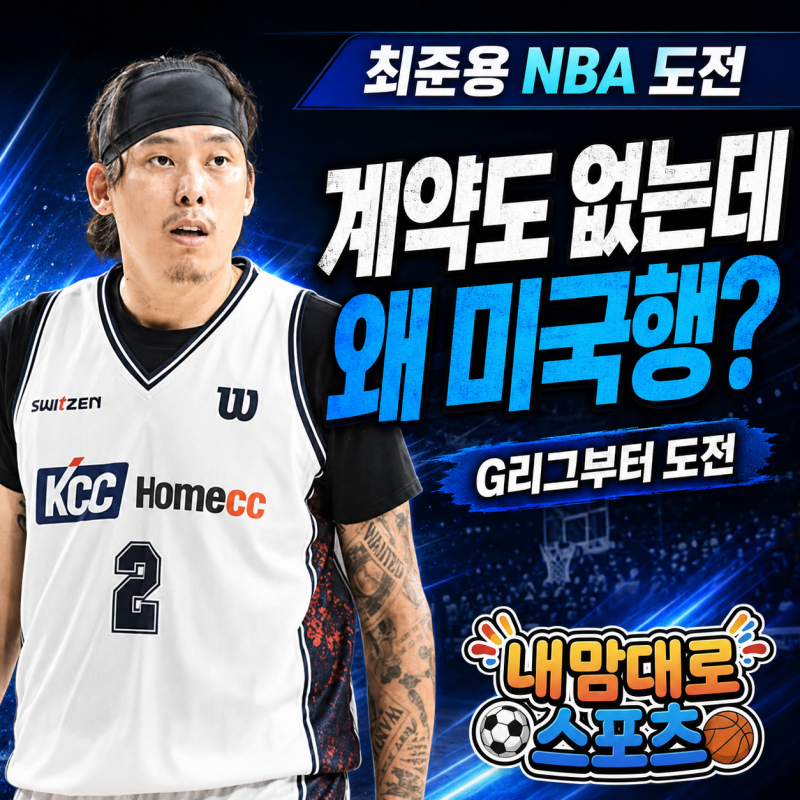 최준용 NBA 도전, 계약 없이 떠나는 32세의 미국행