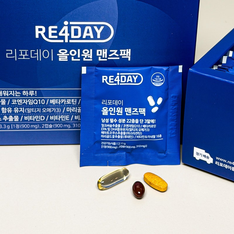 남자종합영양제 리포데이 올인원 맨즈팩 40대남성 영양제