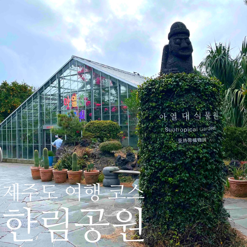 제주도 가족 여행 아기랑 가볼만한곳 한림공원 & 오션뷰 오리지날로맨스 협재 카페 추천 (애....