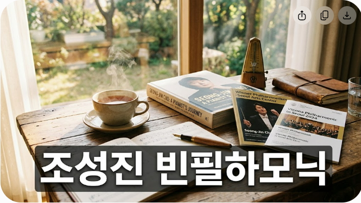 조성진 빈필하모닉 내한공연 예매 일정과 핵심 안내