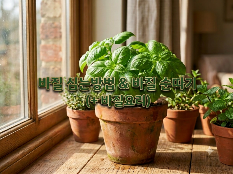 #136.향긋한 바질 키우기 완벽 가이드 : 심는 시기, 물주기, 효능, 홈파티 바질 요리 추천