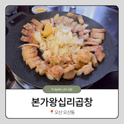 [오산/오산동] 오산시청맛집 추천, 곱이 가득한 한우곱창 | 본가왕십리곱창 오산점
