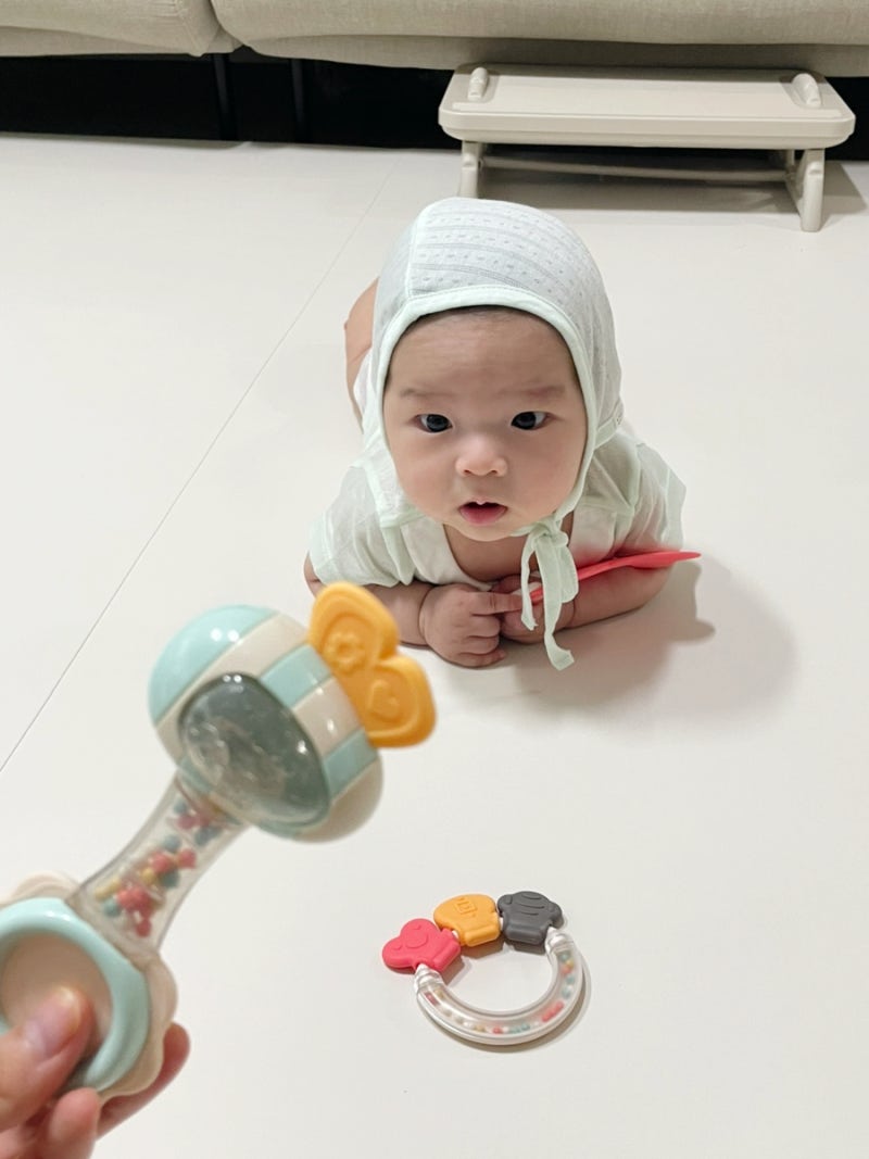 출산선물 신생아장난감 추천 마더케이 딸랑이 세트