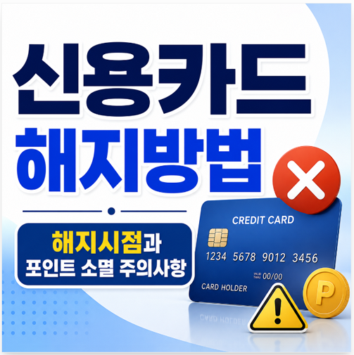 신용카드 해지방법｜해지시점과 포인트 소멸 주의사항