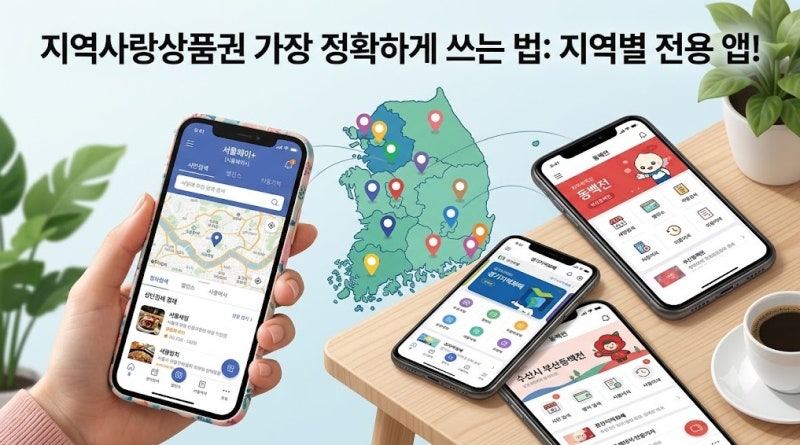 민생회복지원금 지역사랑 상품권으로 받았다면 전용 앱이 가장 정확합니다! 지역별 사용처 ....