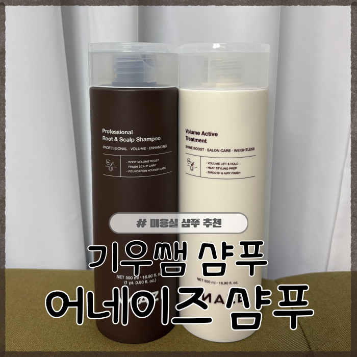 어네이즈 스칼프 샴푸&트리트먼트 내돈내산 구매후기 기우쌤샴푸