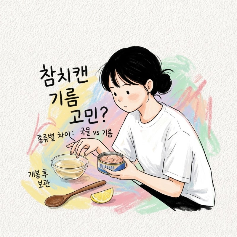 참치캔 기름을 빼야 할지 말지 고민된다면 종류별 차이와 개봉 후 보관 유통기한까지