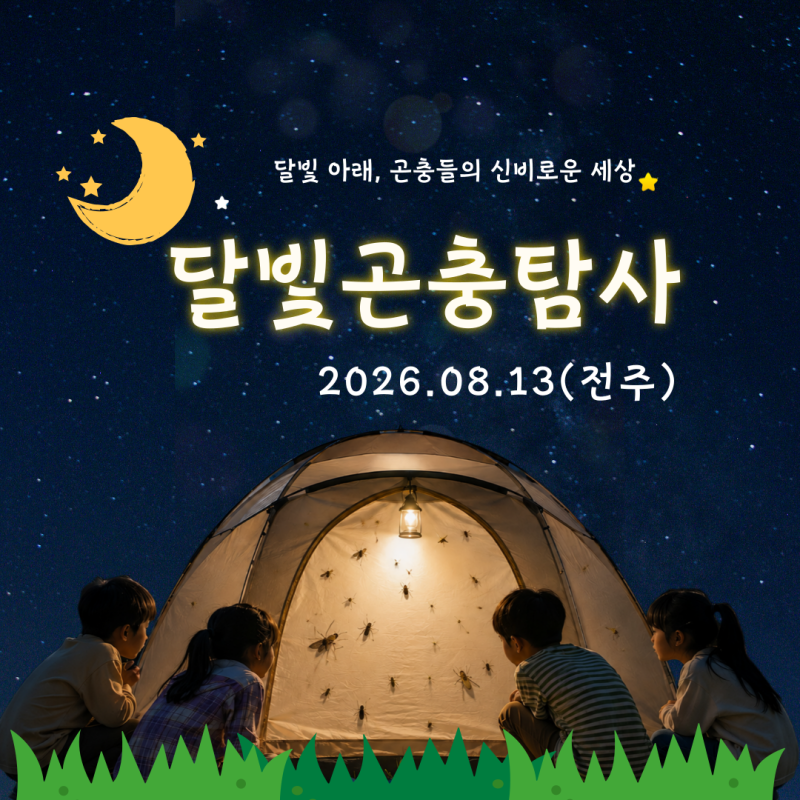 [안내] 2026 달빛곤충탐사 전주 모집 시작합니다.