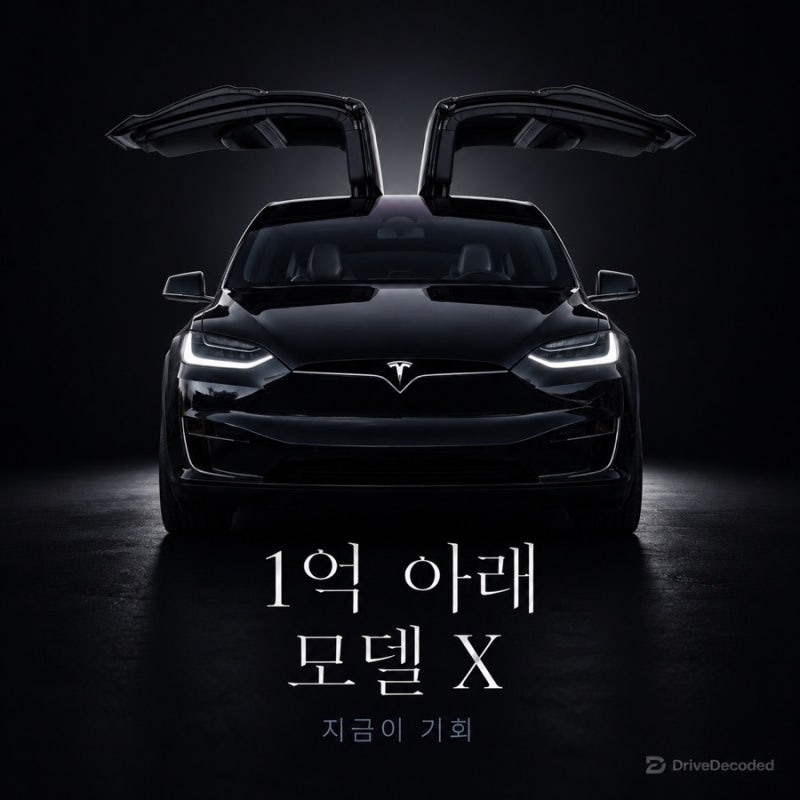 2억 넘던 모델 X가 1억 아래, 이 조건이면 무조건 잡으세요