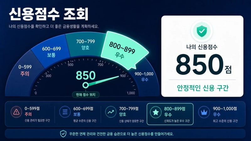 800점대 신용점수, 대출 진행할 때 꼭 확인해야할 할 것들