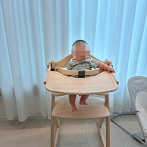 첫 이유식의자 구매, 야마토야 스쿠스쿠GL 화이트워시, 5개월육아 (내돈내산)