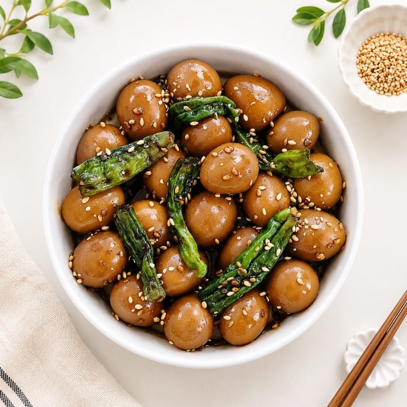 꽈리고추 메추리알 장조림 레시피, 깐 메추리알 요리 밑반찬 만들기
