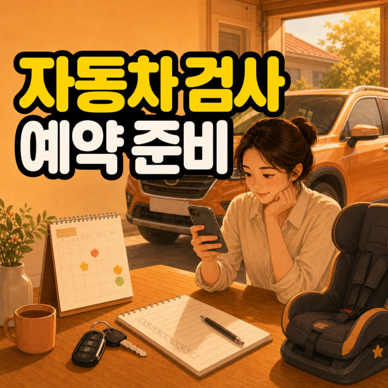 자동차 검사 예약 대상 조회와 준비 순서