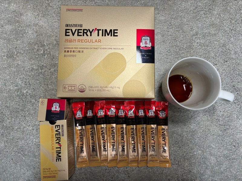 정관장 에브리타임 레귤러 10ml 30포 (300ml) 부모님 친척 명절 선물, 건강기능식품 추천
