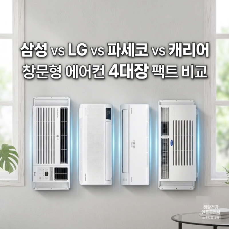 창문형 에어컨 비교 삼성, LG, 파세코, 캐리어 브랜드별 장단점 비교 정리