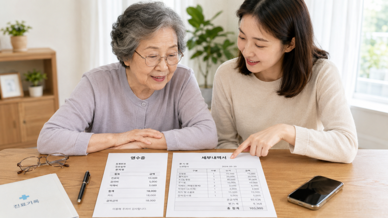 진료비 세부내역서 발급 방법과 영수증 차이 알아보기