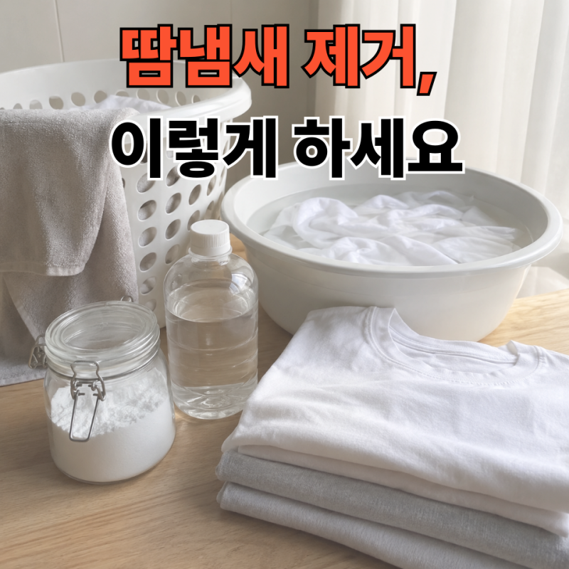 옷 땀냄새 제거, 과탄산소다부터 구연산까지 제대로 사용하는 법