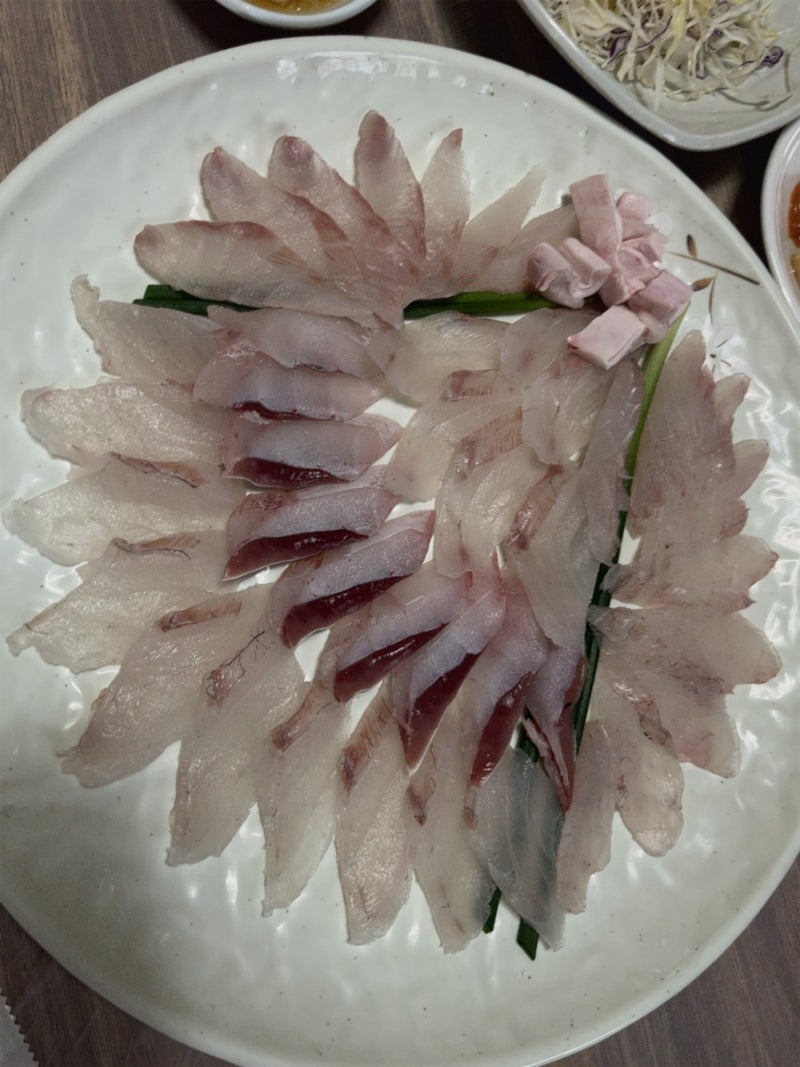 신안 지도 민어맛집 섬마을 횟집 만족스러웠던 한상 가득한 스키다시