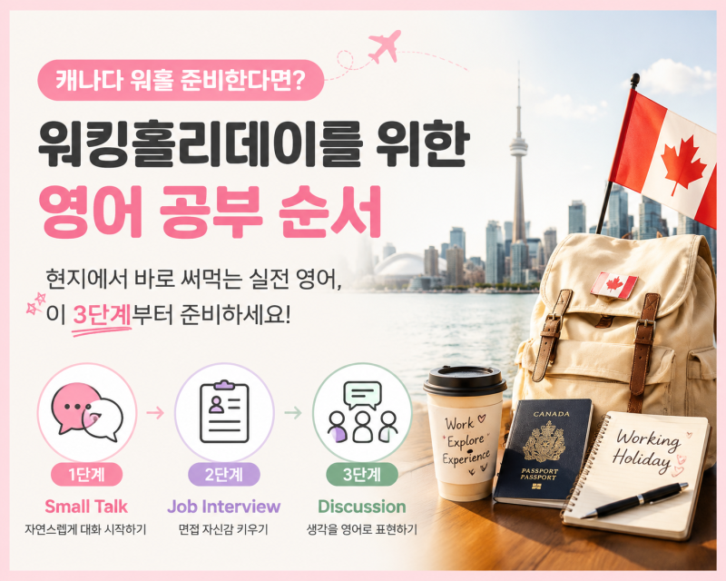 캐나다 워킹홀리데이 준비, 영어는 무엇부터 공부해야 할까요?