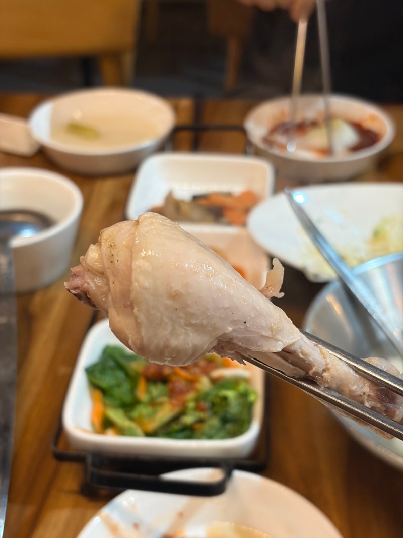 탄방동저녁식사 백선당찜닭 대전탄방본점 몸보신 제대로 하고 온 닭한마리 샤브칼국수 맛집