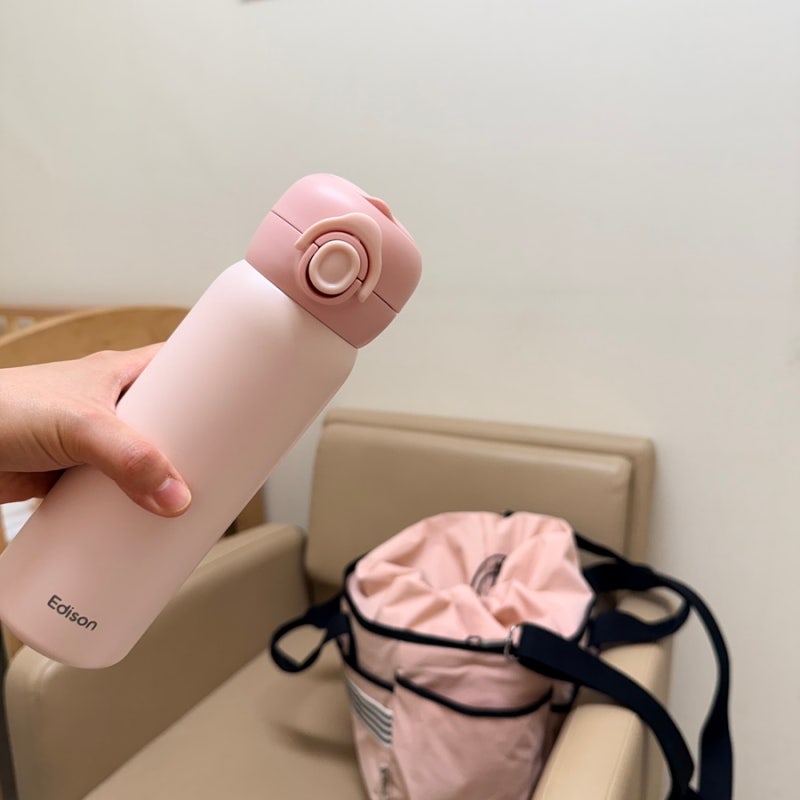 외출이 편해지는 수유필수템 에디슨 스마트 원터치 분유보온병