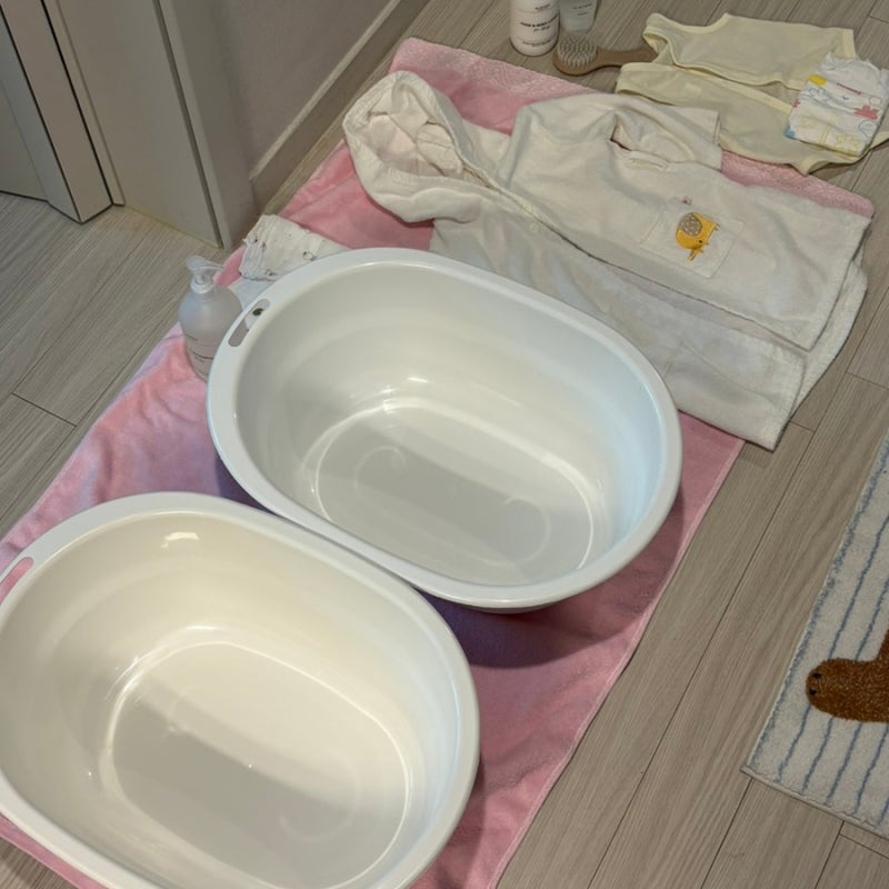 다이소 아기욕조 신생아 아기 가성비 목욕통 추천
