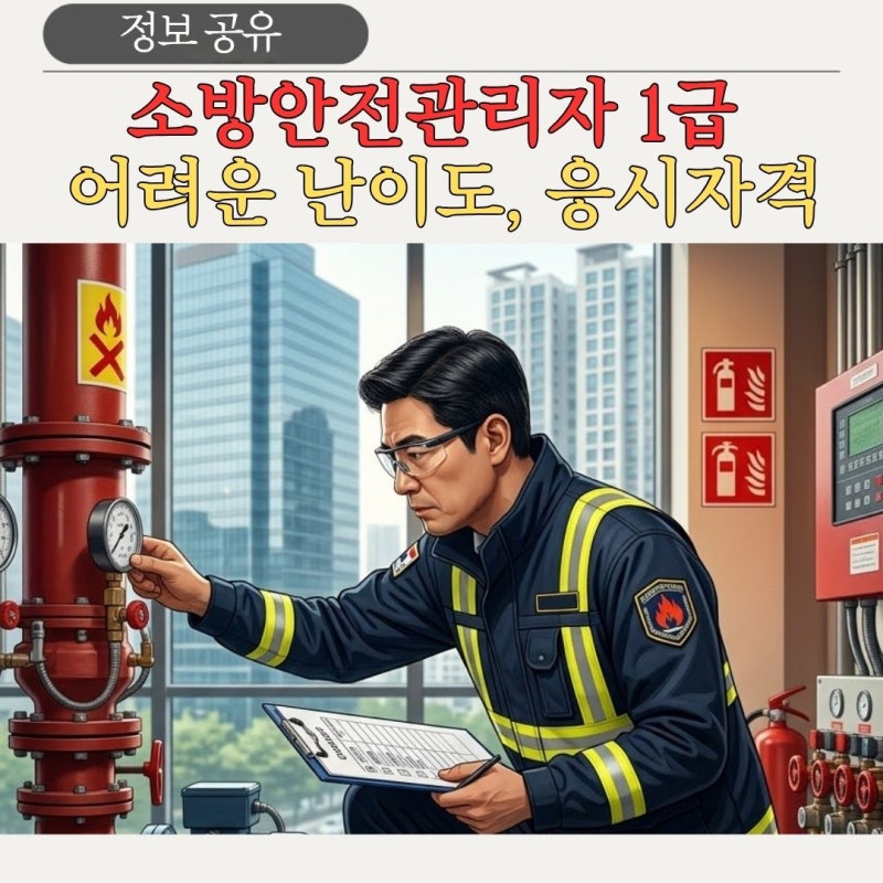 소방안전관리자 1급 응시자격 정리, 기출문제와 난이도는?
