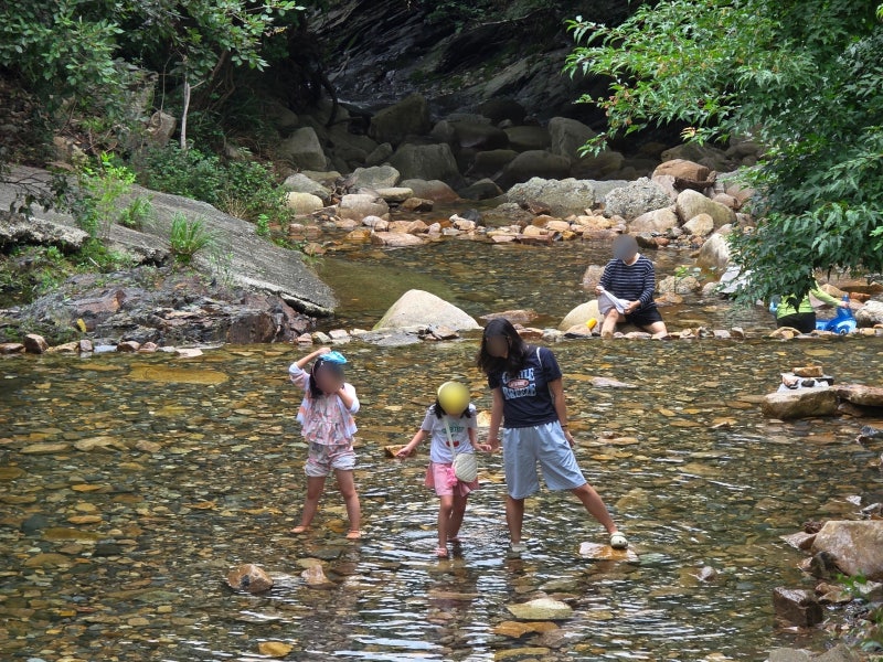 충남 논산 계곡 추천 대둔산 수락계곡 물놀이 수락폭포 트레킹