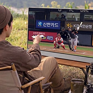 “스탠바이미가 49만 원대?” 더함 32인치 무선 포터블 TV 캠핑용 추천