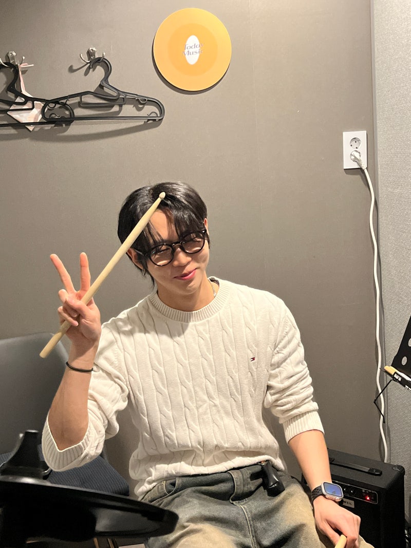 오늘은뮤직 잠실점 드럼 레슨실의 모습