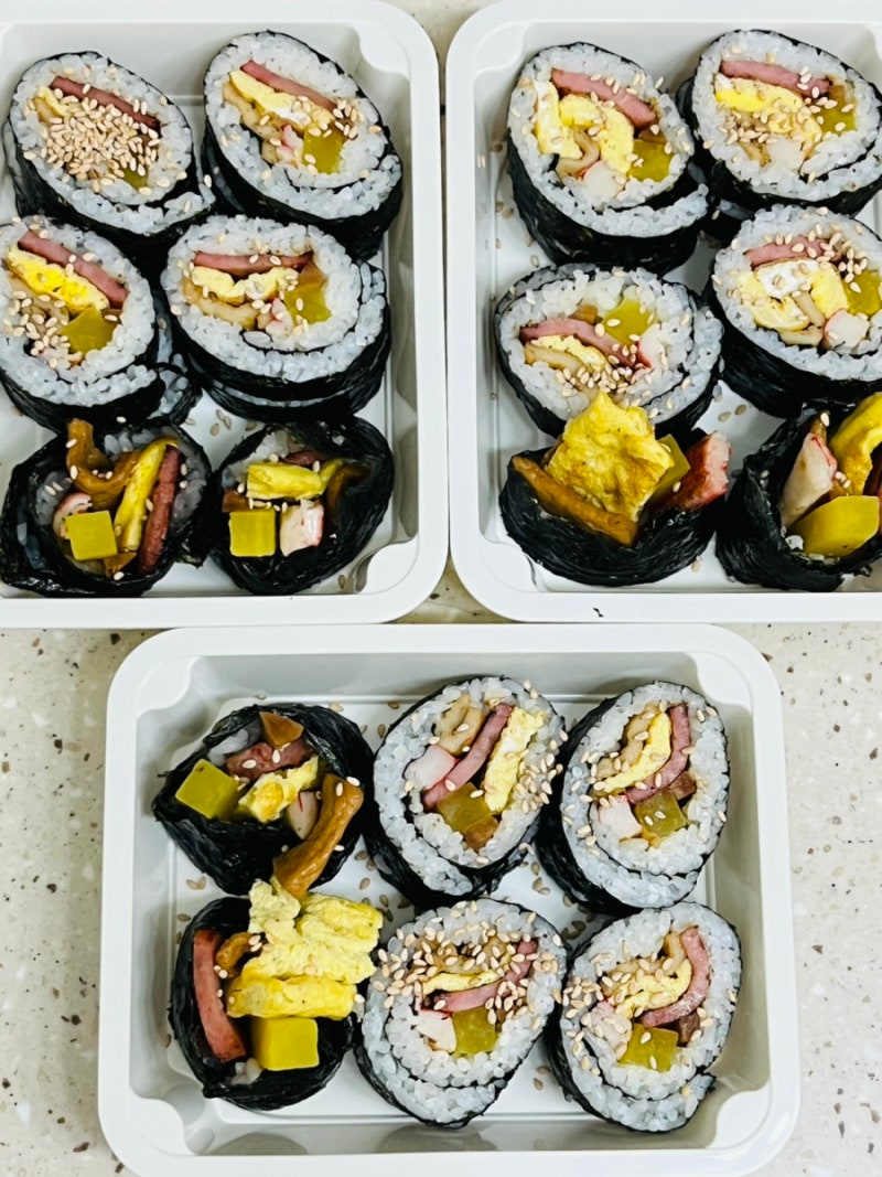 냉장고 재료로 만드는 초간단 김밥 & 다이어트 계란김밥